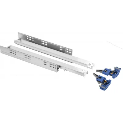 MODERN SLIDE PRO Направляющая скрытого монтажа, полного выдвижения, 3D, L-350мм 10 шт GTV PB-3D0SHX18-350-PRO