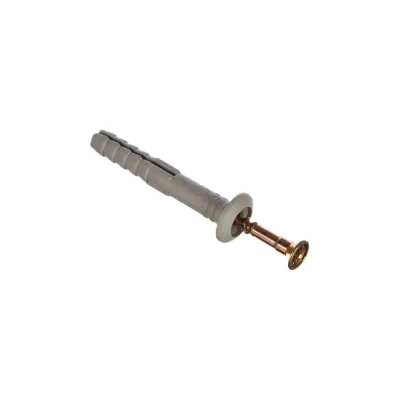 Дюбель-гвоздь ОПМ 227016-1 8x120, потай буртик ПНД, gelb zn, 250 шт П0000025357