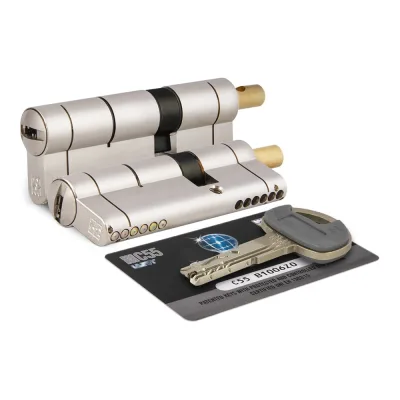 Цилиндровый механизм под вертушку Mottura C55F464601C5 (92 мм/41+10+41), матовый никель 44799