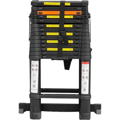 Телескопическая алюминиевая бытовая стремянка ROCKFORCE 4.4 м RF-UP440-2