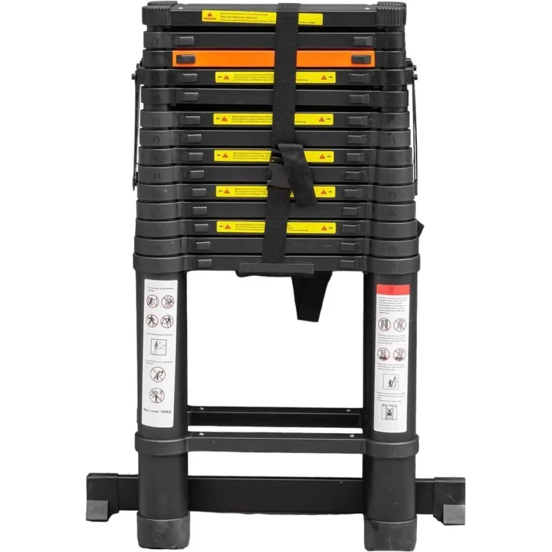 Телескопическая алюминиевая бытовая стремянка ROCKFORCE 4.4 м RF-UP440-2
