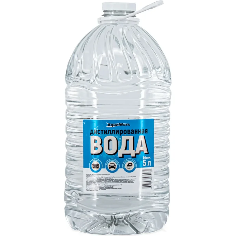 Вода дистиллированная 5 л Aqua Work 29206