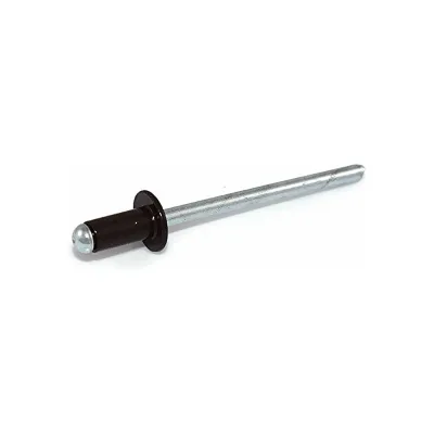 Заклепка ОПМ ISO 15977 RAL 9005 черная тяговая d3,2x8 Al/St с плоской головкой, 1000 шт. УТ000071307