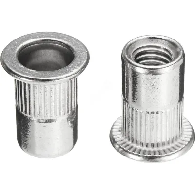 Заклепка-гайка ОПМ 110015 М8x18,5 А2, РИФ цилиндр. бортиком, 250 шт. УТ000029536