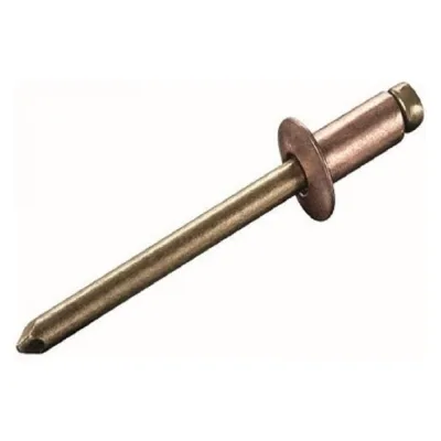 Заклепка ОПМ ISO 16582 тяговая, d3,0x4 Cu/Br, с плоской головкой, 500 шт УТ000027420