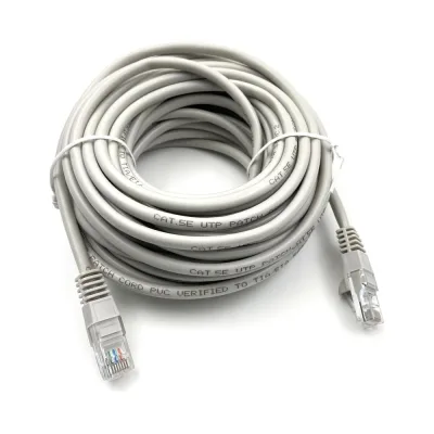 Патч-корд UTP 4 пары cat5E CCA molded 10м серый RJ-45 (m)-RJ-45 (m) BURO 1428202