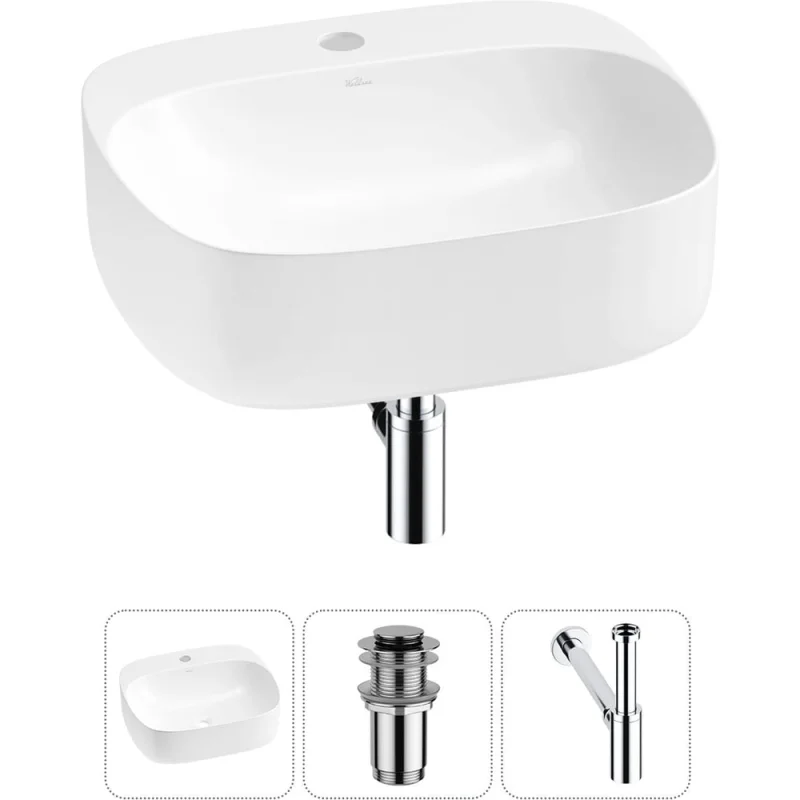 Набор Wellsee 3 в 1 Ideal накладная раковина 50x42 см 20214131R