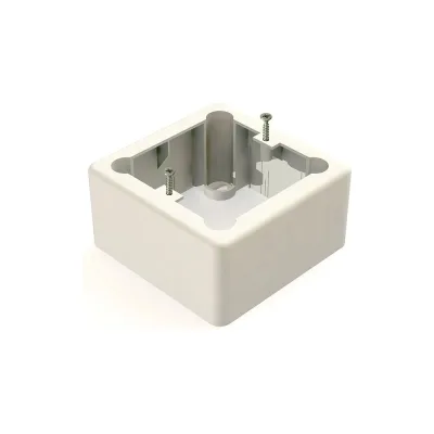 Коробка установочная накладная Greenel 1-местная 85х85х42 БЕЛАЯ GE40232-01