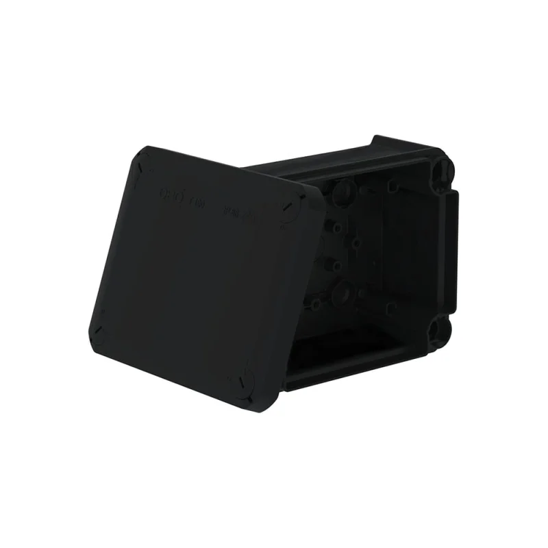 Коробка распределительная OBO Bettermann T100, 136х102х57 мм, IP66, сплошная стенка, чёрная 6841425
