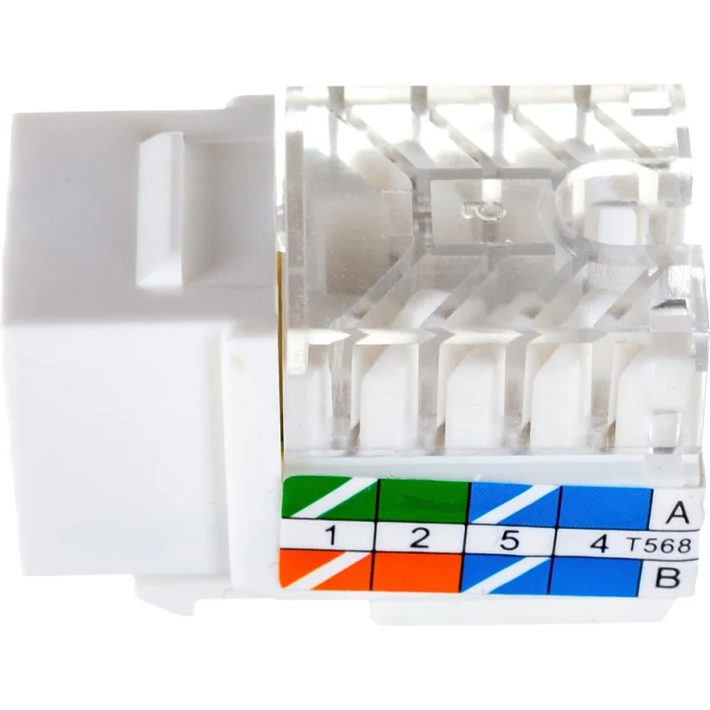 Вставка Keystone TWT RJ-45, категория 6, белая, OK45UTP/6-WH
