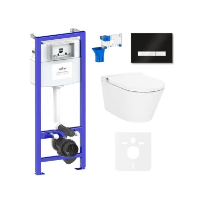 Инсталляция с умным подвесным унитазом Lavinia Boho Smart V-Clean в комплекте 7 в 1 87561164