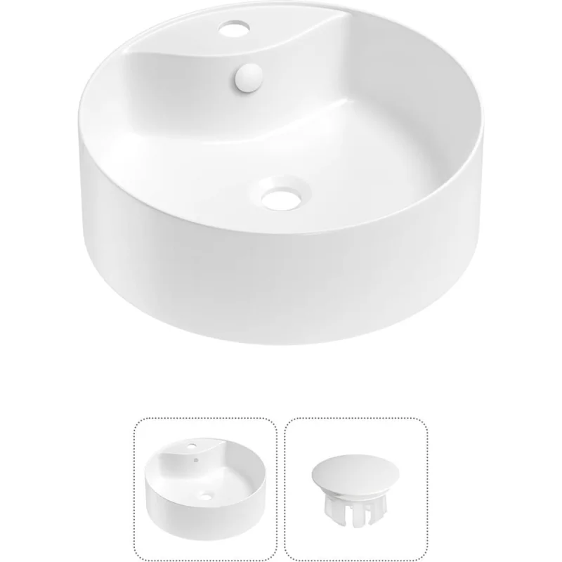 Набор Wellsee 2 в 1 Praxis накладная раковина 40x40 см 32940102R