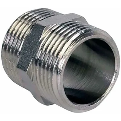 Ниппель DN.ru НР-НР-304 1 Ду25 Ру20, нержавеющая сталь НР/НР BSPT D270-20252