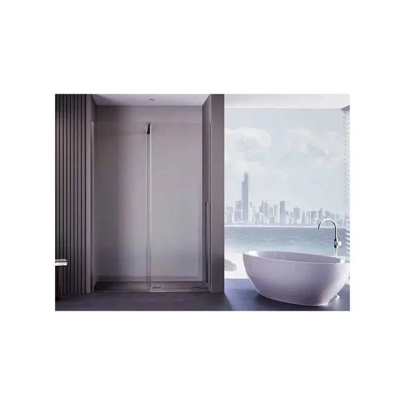 Душевая перегородка Aquanet SW-900GST Душ. перегородка 90х200см, суппорт, стекло 6 мм, прозрачный, профиль золотой сатин крашенный (352352) 00352352