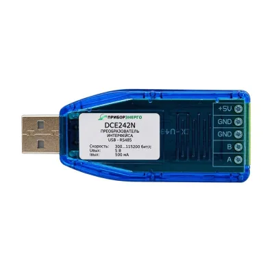 Преобразователь интерфейсов НТК Приборэнерго USB-RS485 DCE242N БП-00007300