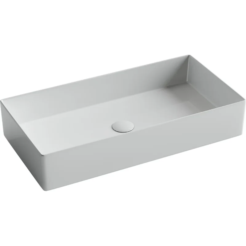 Раковина накладная прямоугольная Ceramicanova 701x361x130, цвет белый, арт. CN6071