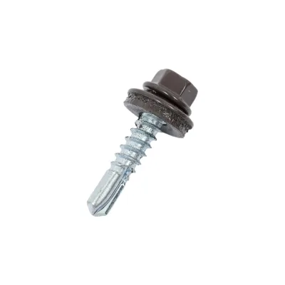 Кровельный саморез Daxmer 5,5х25 RAL 8019 сверло №3, 250 шт 00000304312