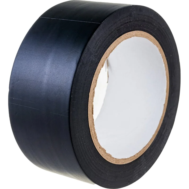ПВХ лента для разметки Mehlhose GmbH толщина 150 мкм, цвет черный 50 мм х 33 м KMSS05033