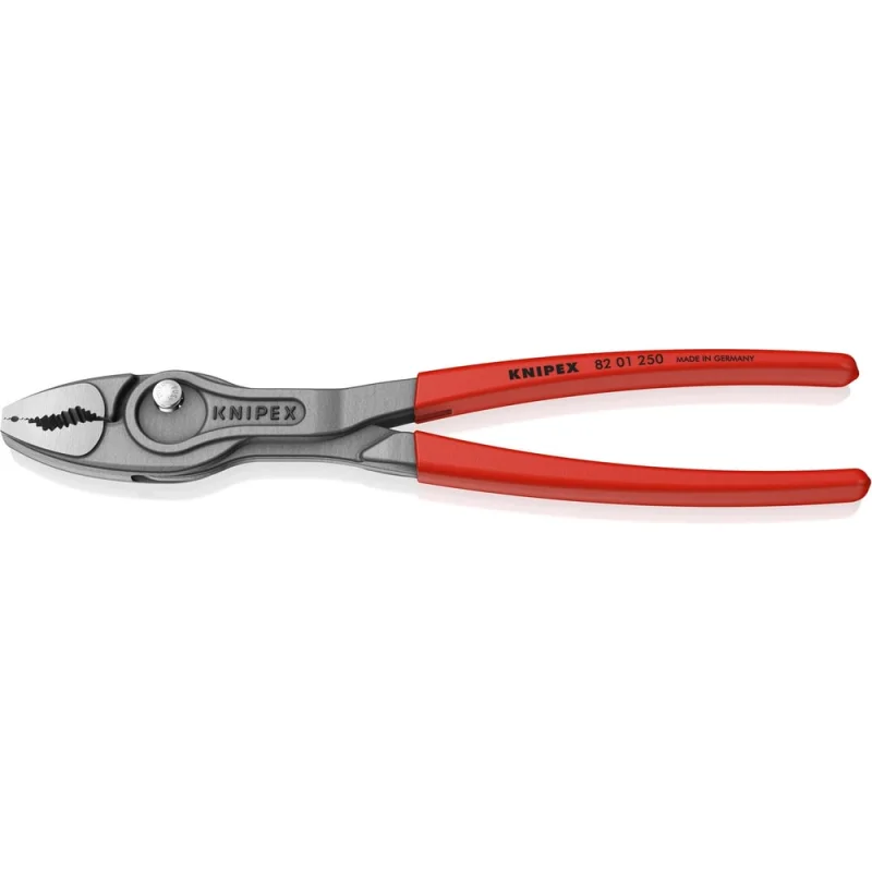Клещи с фронтальным и боковым захватами Knipex TwinGrip, зев 5-27 мм, длина 250 мм, обливные ручки, SB KN-8201250SB
