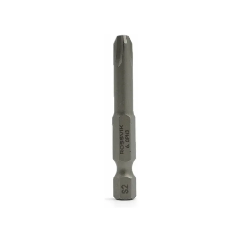 Бита крестовая Rossvik PH3, 50 мм, 1/4, сплав S2 (10шт в коробке) 6350PH3