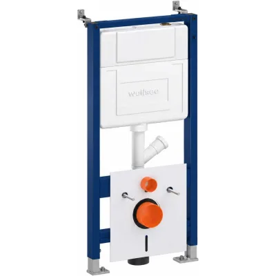 Набор инсталляция с унитазом Wellsee Pure BY 7 в 1 глянцевый бе 180201149