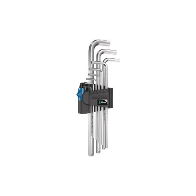 Набор Г-образных ключей WERA 950/9 L Hex-Plus HF 1, 9 пр., 1.5x10 мм, хром, с фикс. функцией WE-022130