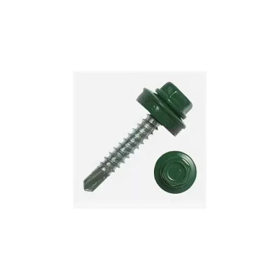 Саморез кровельный SWFS СВФС Премиум RAL-6002 ZP 5,5х19 (200шт) тов-213524