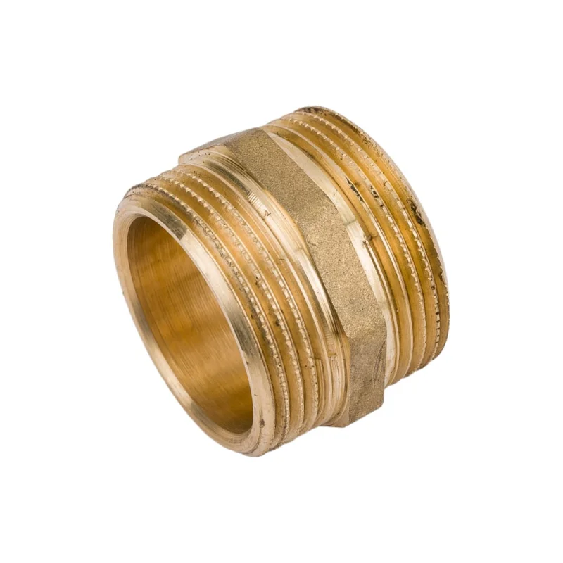 Ниппель прямой LD PRIDE DN32 (1 1/4") НР/НР латунь с биркой LD.65.511.32