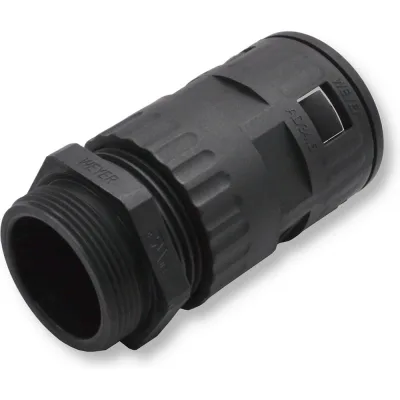 Муфта для гофрированных труб - коннектор прямой, WEYER WQGZ-P29B/AD34.5 - нар. PG29 WE0504800