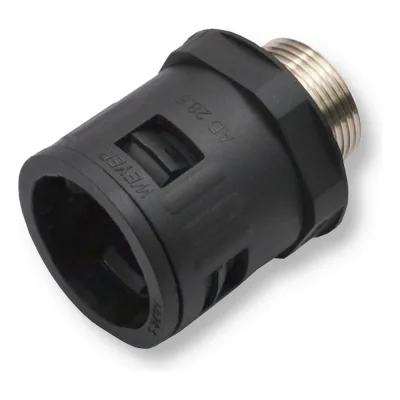 Муфта для гофрированных труб WEYER WQGM-M25B/AD28.5 коннектор прямой, нар. M25x1.5 WE0305100