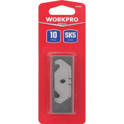 Лезвия сменные WORKPRO (SK5, трапеция-крючок закругленный, КЕЙС) 10шт, WP213023