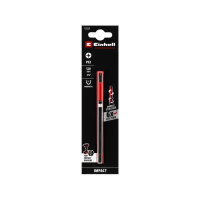 Бита KWB Einhell Double Torsion 120мм PZ2, ударная,магнитная, 1 шт 132220