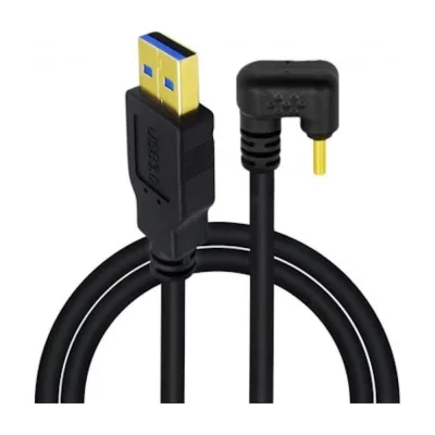 ΠΠ°Π±Π΅Π»Ρ USB-A M - ΡΠ³Π»ΠΎΠ²ΠΎΠΉ 180 USB-C M () 10Gbps, 10ΠΡ, 2ΠΌ, ΡΠ΅ΡΠ½ΡΠΉ KS-is KS-894AB-2