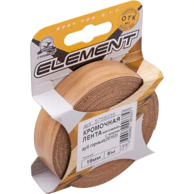 Меламиновая кромочная лента Element с клеем 19 мм дуб горн 200 м 97850