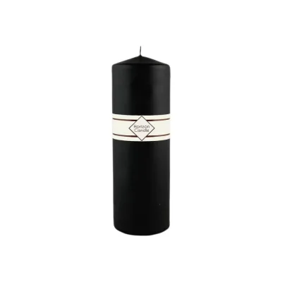 Свеча-столбик MIR LIGHT высота 200 мм диаметр 70 мм черная horizon candles 1/20 СС-800349