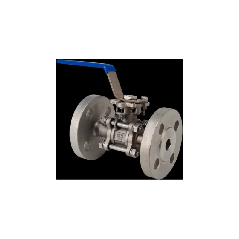 Кран шаровый фланцевый под привод NEWKEY нержавеющий (3PC), AISI316 DN15 (1/2), (CF8M), PN40 NK-BFph15/6