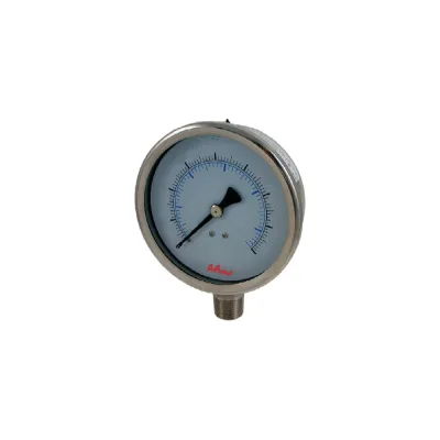 Манометр от 0 до 6 бар из нержавеющей стали, D50 мм, NPT 1/4", штуцер снизу A-Flow G30-S-4N-50A-6bar