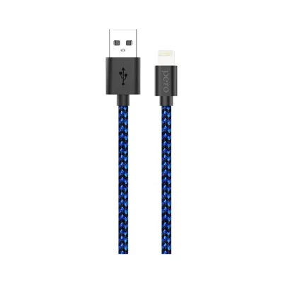 Дата-кабель PERO DC-04 8-pin Lightning, 2А, 2м, Blue-black PRDC-048P2MBB