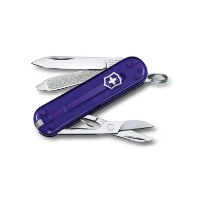 Нож-брелок Victorinox Classic SD Colors Persian Indigo 58 мм, 7 функций, индиго 0.6223.T29G