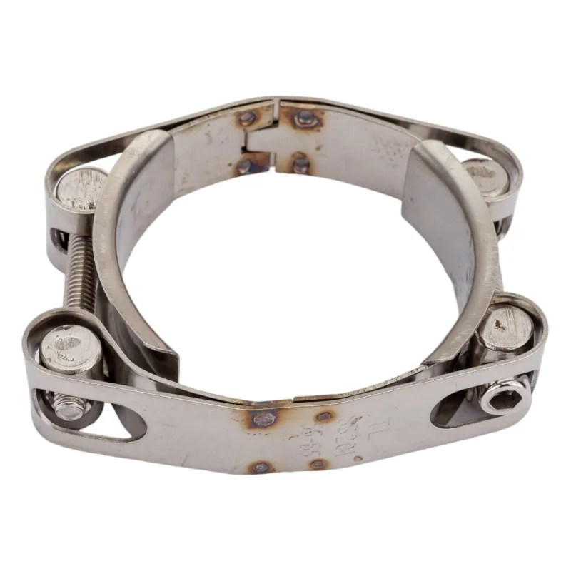 Двухболтовый силовой хомут TITAN LOCK 55-65 мм, нерж. сталь TL55-65DRCSS