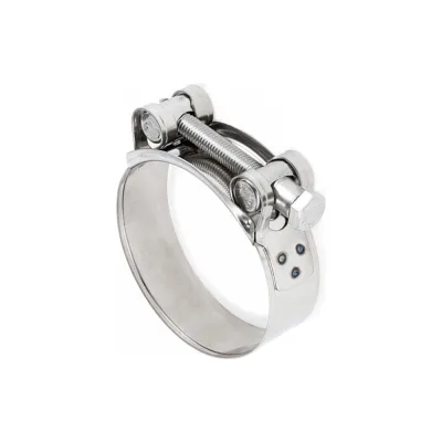 Усиленный хомут TITAN LOCK 35-40 мм, нержав. сталь (лента+болт) AISI 304, 5 шт., TL35-40RCSS_5