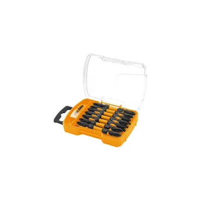 Биты TOLSEN торсионные двухсторонние Industrial 1/4 PH2 x 65 мм, S2, 10 шт, пласт. бокс 20582