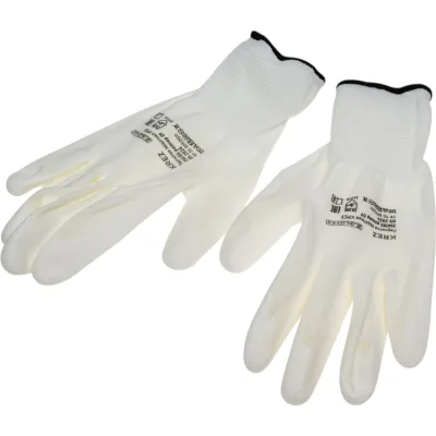 Перчатки полиэстеровые S. GLOVES KREZ с полиуретановым покрытием, размер 9, 12 пар 31613X-12-09
