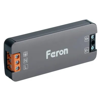 Трансформатор электронный для светодиодной ленты FERON 48W 24V 93х33.8х13мм IP20 (драйвер), LB010 , 53144