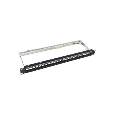 Патч-панель Filum FL-PPB-24SH1 19 наборная, 1U, для 24 экранированных модулей Keystone Jack 00-01293225