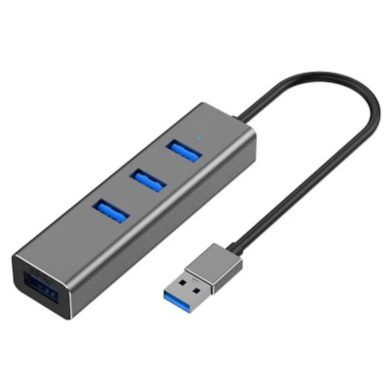 USB-хаб KS-is 4xUSB 3.0 F/USB 3.0 Type-A M, металлический корпус KS-533M