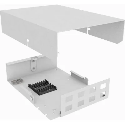 Кросс оптический TopLAN настенный, 8 SC/LC duplex адаптеров, КРН-Top-8SC/LCd-GY