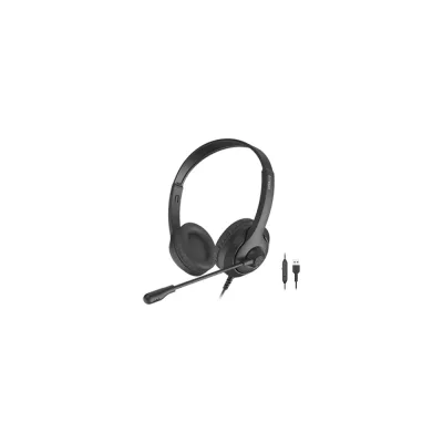 Наушники с микрофоном A4Tech Fstyler FH100U черный 2м накладные USB (FH100U (STONE BLACK)) 1774509