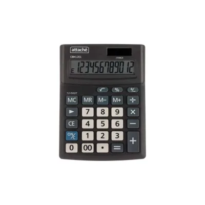 ΠΠ°Π»ΡΠΊΡΠ»ΡΡΠΎΡ Π½Π°ΡΡΠΎΠ»ΡΠ½ΡΠΉ Attache CBM1201-BK 12-ΡΠ°Π·ΡΡΠ΄Π½ΡΠΉ ΡΠ΅ΡΠ½ΡΠΉ 137x102x31 ΠΌΠΌ 2213918