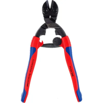 Бокорезы для реза мягкого металла и пластика Knipex губки 20°,пружина, 200 мм, 2-комп ручки KN-7262200